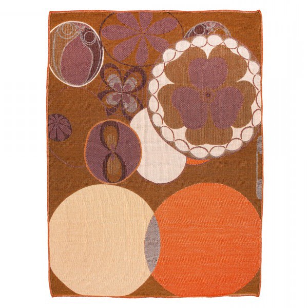 Blanket . HILMA AF KLINT . Orange