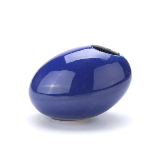 Vase . SAMENKORN . THEODOR BOGLER . blau