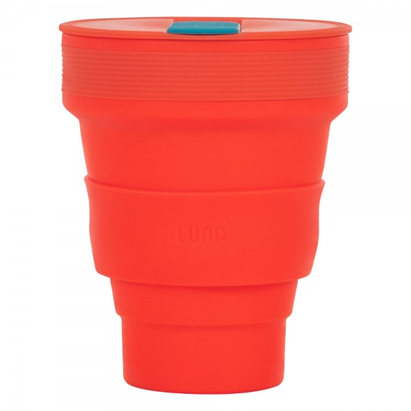 Mug . COLLAPSIBLE CUP . Coral