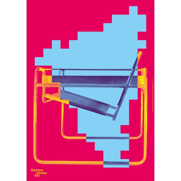Poster . CLUB CHAIR . Bauhaus Dessau 100 . edited by muse