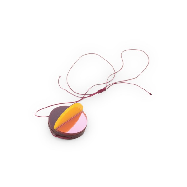 Necklace . DEXEL . pink/mustard