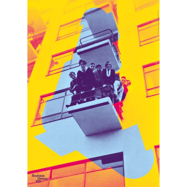 Poster . BALCONY . Bauhaus Dessau 100 . edited by muse