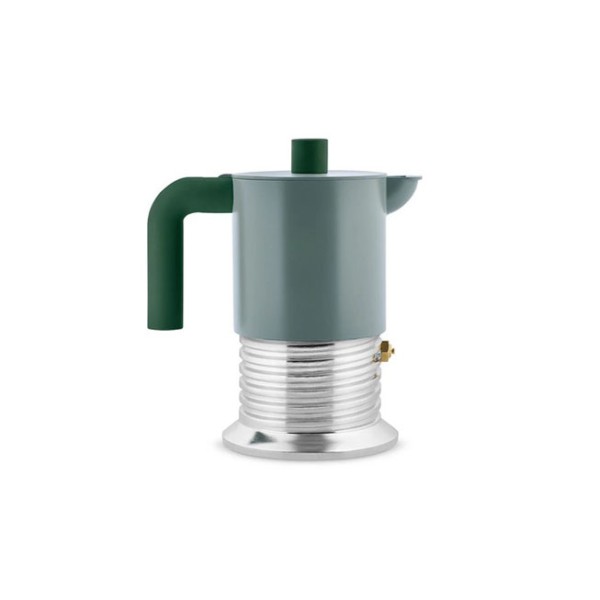 Espressokocher 3 Tassen . VITE . ALESSI . Grün