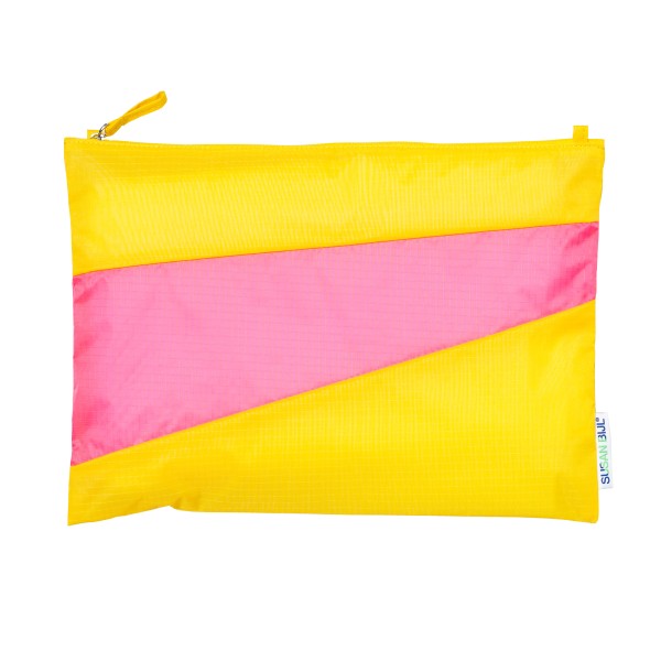 Pouch . BIJL . Yellow Fluo Pink L