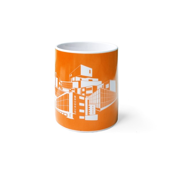 BAUHAUSSTADT . Coffee mug . Cluster . blue . edited by muse