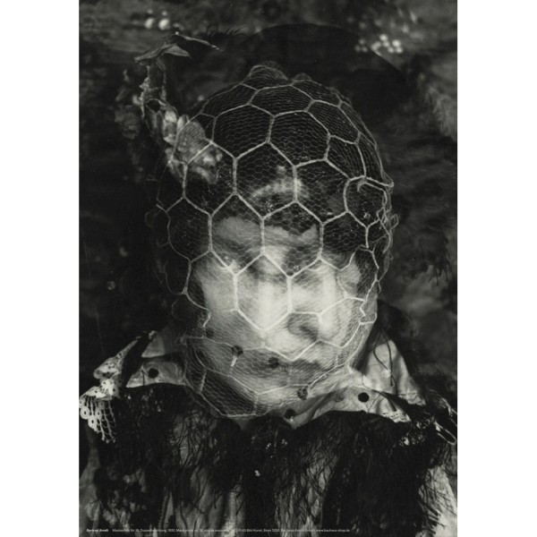 Poster . MASKENFOTO NR. 16, DOPPELBELICHTUNG . GERTRUD ARNDT