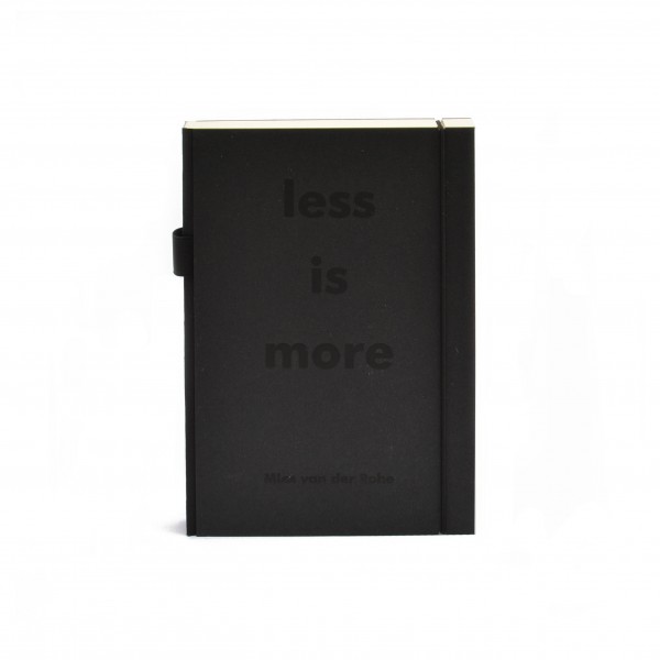 Notizbuch . LESS IS MORE . A5