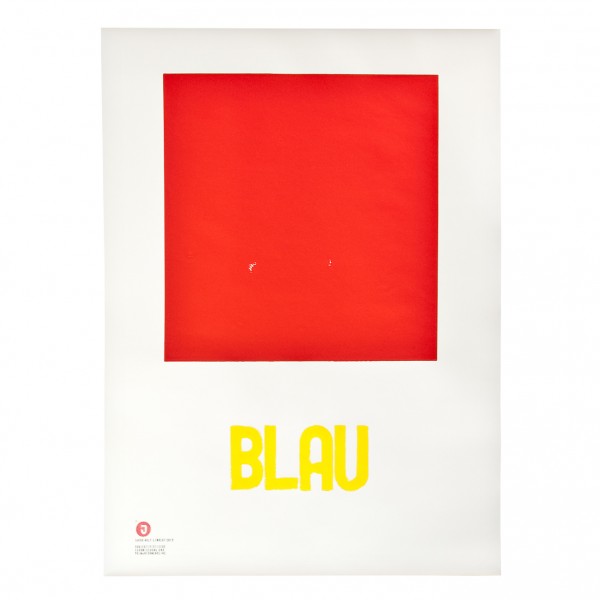 print . GELBBLAUROT . Jakob Wolf ''BLUE''