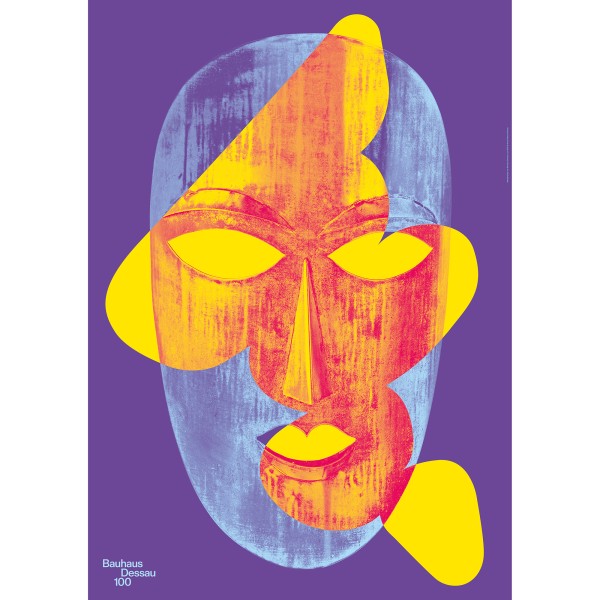 Poster . METAL MASK . Bauhaus Dessau 100 . edited by muse