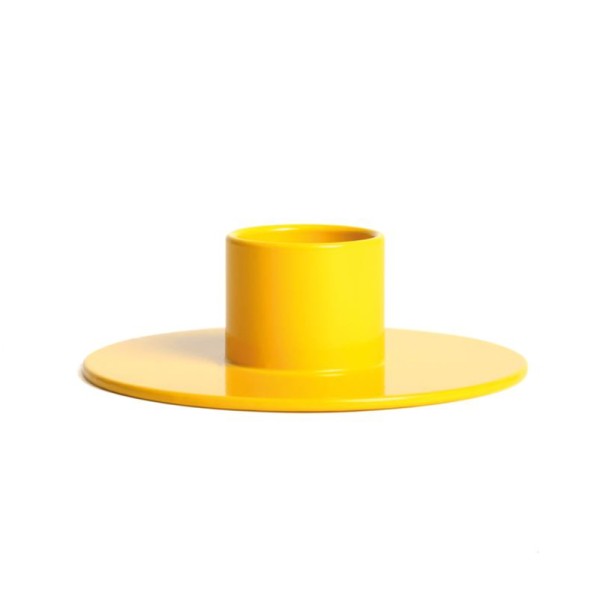 Candle Holder . POP . Yellow
