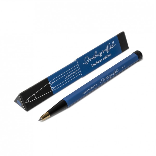 Pen Drehgriffel . LEUCHTTURM . Nr.1 Bauhausedition Royal Blue/Black